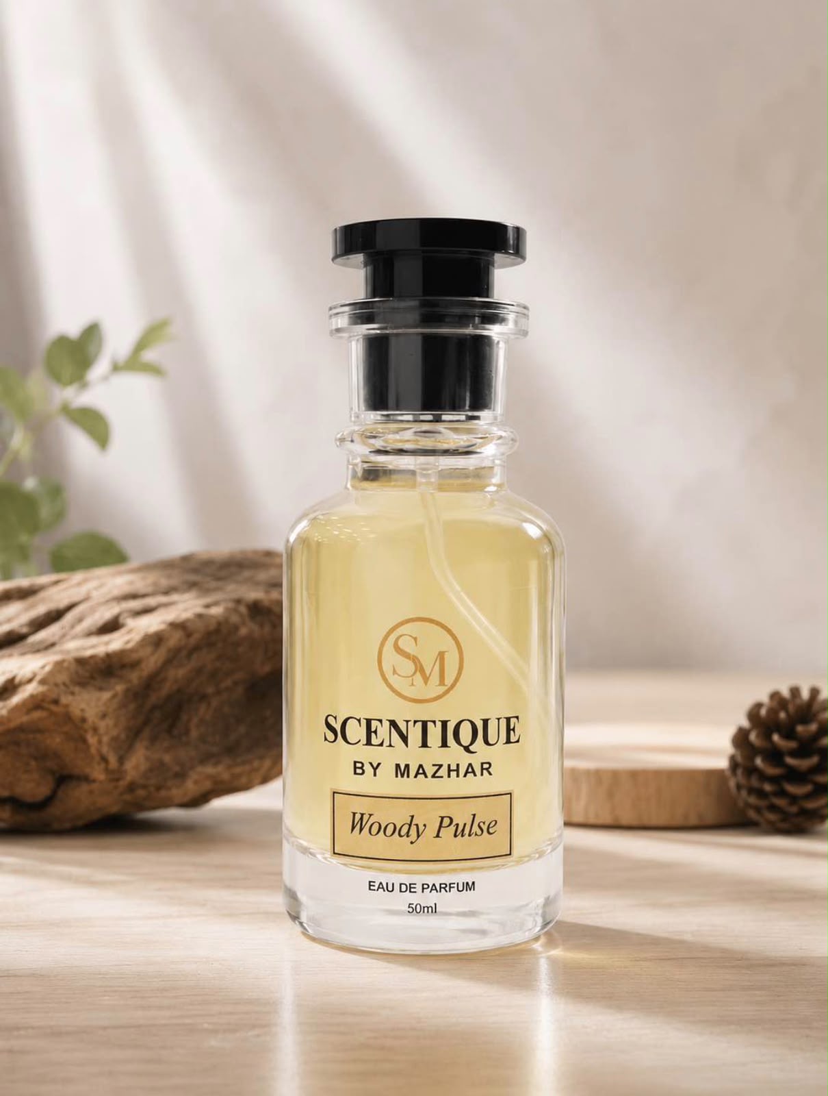 Woody Pulse perfume bottle by Scentique by Mazhar