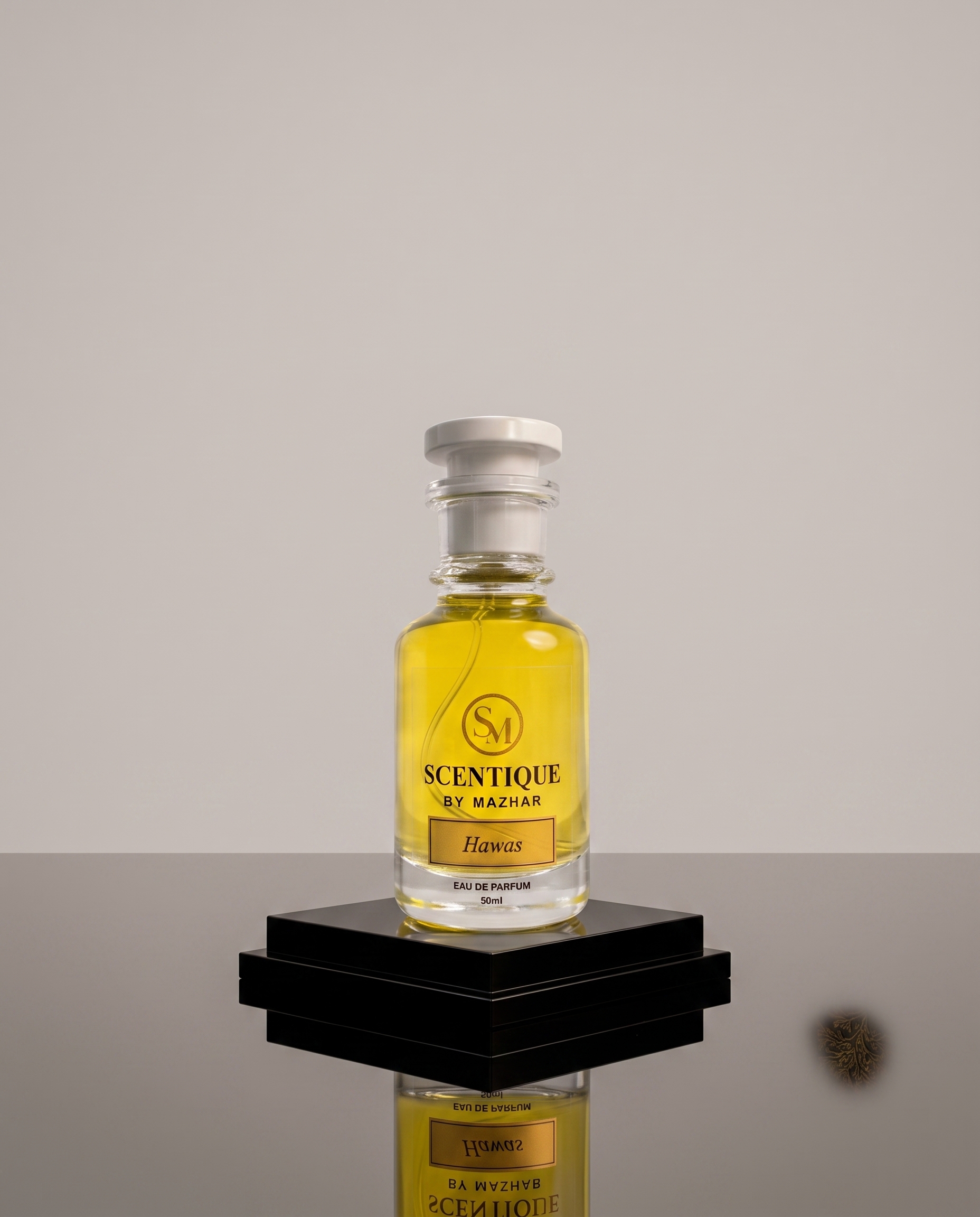 Hawas perfume bottle by Scentique by Mazhar